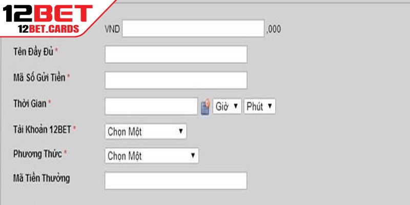 Giao dịch trực tiếp tại quầy đảm bảo an toàn và chính xác tại 12BET