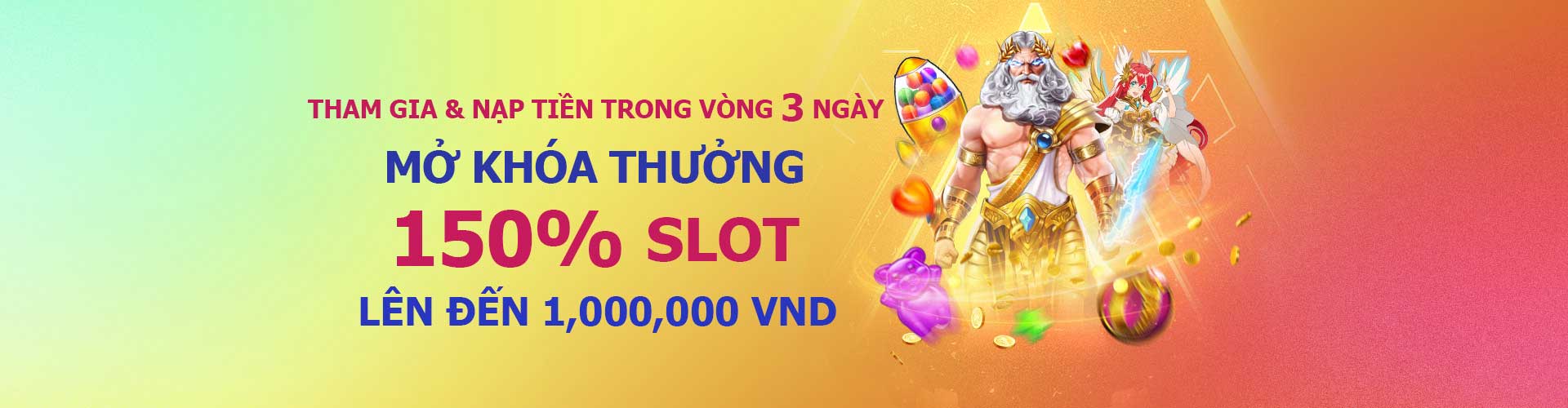 Tham gia nạp tiền 12bet trong 3 ngày thưởng 150% slots lên đến 1,000,000 VND Tham gia nạp tiền 12bet trong 3 ngày thưởng 150% slots lên đến 1,000,000 VND